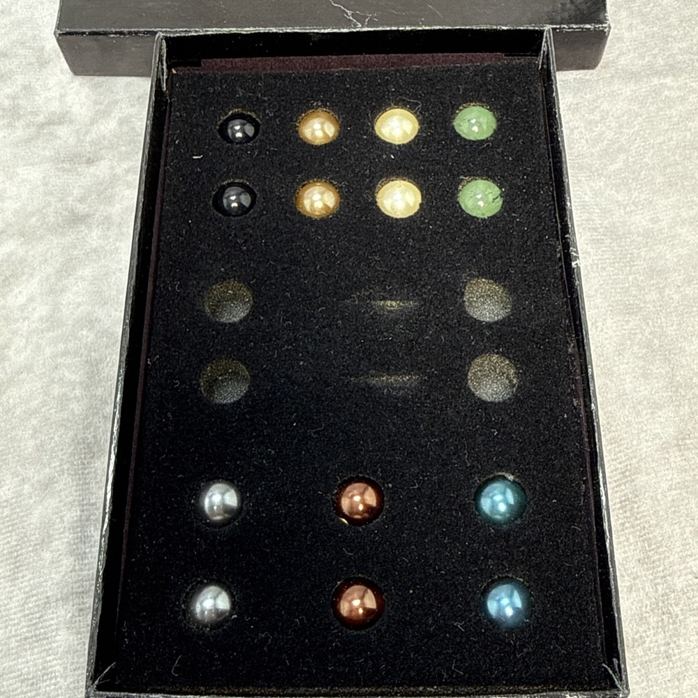 Vintage Joan Rivers Interchangeable *Replacement Pierced Earrings 7 Pairs In Box - Picture 6 of 11